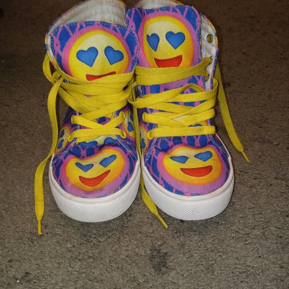 Custom made high top emoji sneakers multicolored - Picture 1 of 3